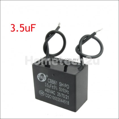 3.5uF CBB61 450VAC 50Hz Ceiling Fan Motor Capacitor Condenser 3.5uF CBB61 450VAC 50Hz Ceiling Fan Motor Capacitor Condenser